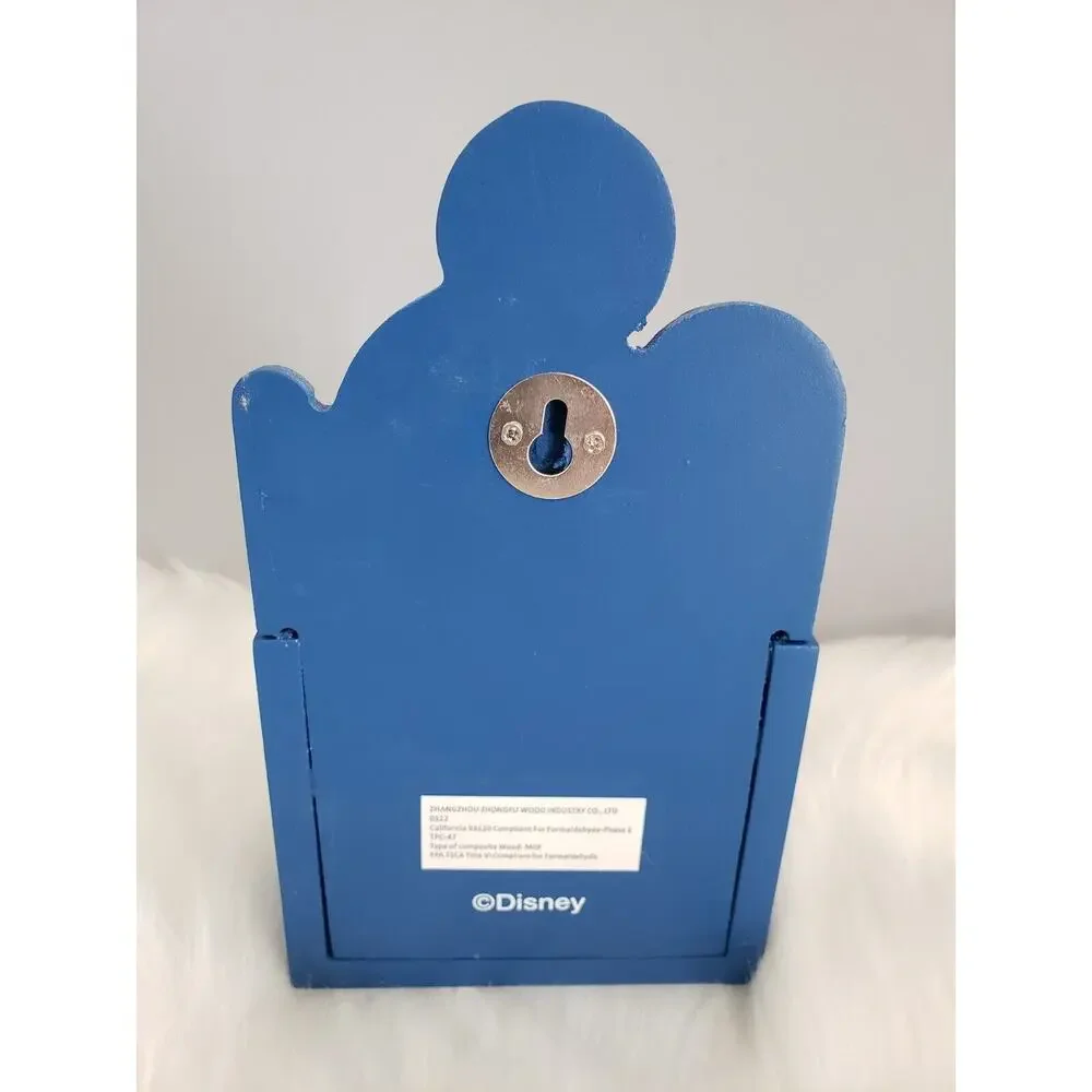 Disney Mickey Mouse Perpetual‎ Wood Blue Block Desk Office Wall Calendar Decor